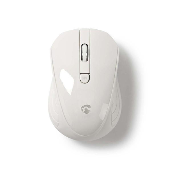 Afbeelding van Nedis draadloze muis tweehandig wit